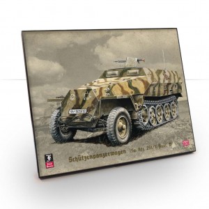 Framed Illustration of a Schutzenpanzerwagen